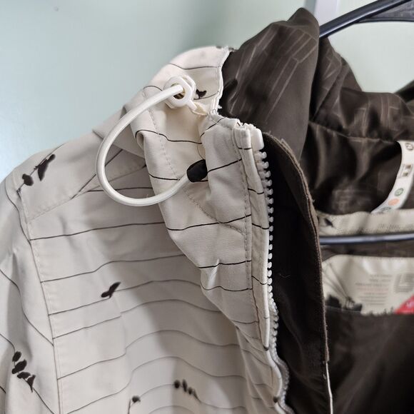 Burton Concert Birds On A Wire Hooded Snow Jacket Cream/Brown Womens Medium - Picture 12 of 12